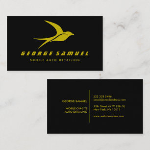 Auto im Detail   Auto Repair Shop Flying Bird-Logo Visitenkarte