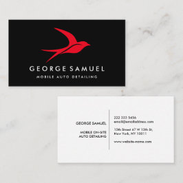 Auto im Detail | Auto Repair Shop Flying Bird-Logo Visitenkarte