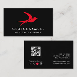 Auto im Detail | Auto Repair Shop Flying Bird-Logo Visitenkarte