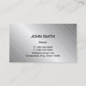 Auto im Detail Auto Reparatur Black Metal Automoti Visitenkarte (Rückseite)