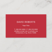 Auto im Detail Auto Reparatur Black Red Automotive Visitenkarte (Rückseite)