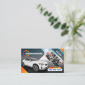 Auto im Detail Auto Reparatur Mietwagen Auto Visitenkarte (Stehend Vorderseite)