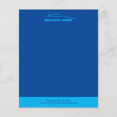 Auto im Detail Auto Reparatur Moderne blaue Automo Flyer (Hinten)