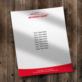 Auto im Detail Auto Reparatur Moderne rote Automot Flyer