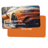 Auto im Detail Auto waschen Visitenkarte