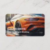 Auto im Detail Auto waschen Visitenkarte (Vorderseite)
