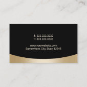 Auto im Detail Auto Wash Automotive Black & Gold Visitenkarte (Rückseite)