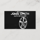 Auto im Detail Auto Wash Automotive Black Visitenkarte (Vorderseite)
