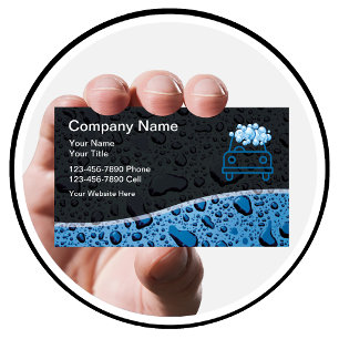Auto im Detail Auto Wash Business Cards Visitenkarte