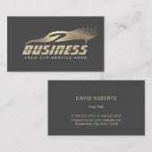 Auto im Detail Auto Wash Gold & Grau Visitenkarte (Vorne/Hinten)