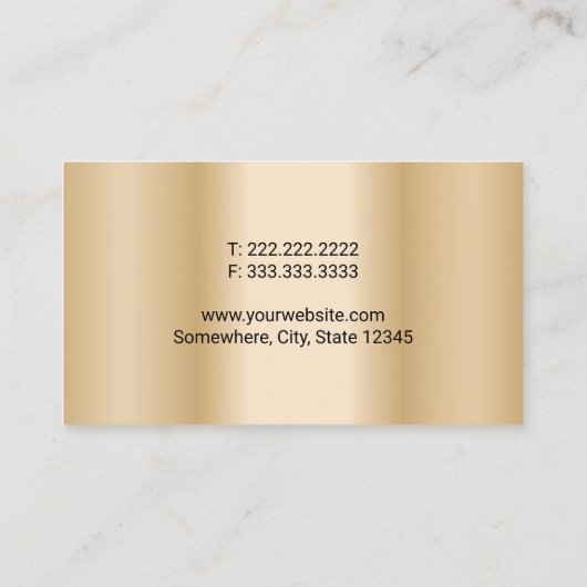 Auto im Detail Auto Wash Modern Gold Automotive Visitenkarte (Rückseite)