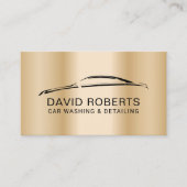 Auto im Detail Auto Wash Modern Gold Automotive Visitenkarte (Vorderseite)