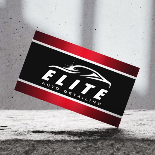 Auto im Detail Auto Wellness-Center Modernes Schwa Visitenkarte