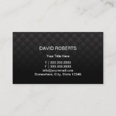 Auto im Detail Automotive Luxury Black Car Visitenkarte (Rückseite)