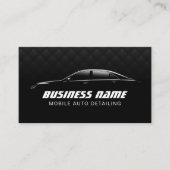 Auto im Detail Automotive Luxury Black Car Visitenkarte (Vorderseite)