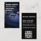 Auto im Detail Berufliche Autoabwasch Rote Reinigu Visitenkarte (Vorne/Hinten)