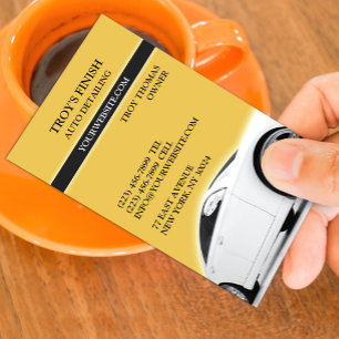 Auto im Detail Car Business Card Visitenkarte