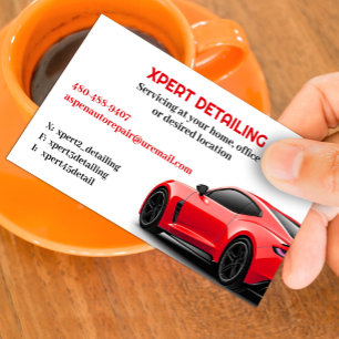 Auto im Detail Car Business Card Visitenkarte