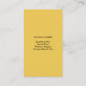 Auto im Detail Car Business Card Visitenkarte (Rückseite)