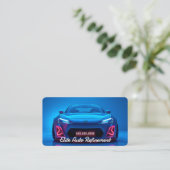 🚿 Auto im Detail der benutzerdefinierten QR Visitenkarte (Stehend Vorderseite)