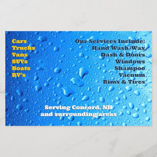 Auto im Detail Flyer (Hinten)