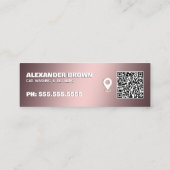 Auto im Detail Google Maps QR Mini Visitenkarte (Rückseite)