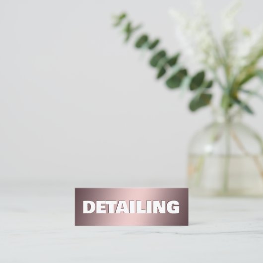 Auto im Detail Google Maps QR Mini Visitenkarte (Stehend Vorderseite)