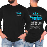 Auto im Detail Logokombinationen für Mobilwagen la T-Shirt<br><div class="desc">Behalt deinem Team, beruflich und poliert mit dem Auto Detailing Logo Mobile Car Wash Long Sleeve T - Shirt. Dieses Shirt ist für Unternehmen konzipiert, die sich auf Autowaschen und Auto-Detaillierungsdienste spezialisieren. Es verbindet Komfort, Haltbarkeit und ein individualisierbares Design, um Ihr Logo und Ihre Markendarstellung zu präsentieren. Es ist die...</div>