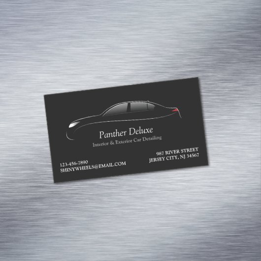 Auto im Detail Magnetische Visitenkarte (Beispiel)