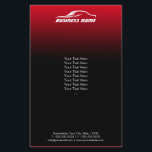 Auto im Detail Moderne Black & Red Automotive Flyer<br><div class="desc">Auto Detailing Moderne Black & Red Automotive Business Flyer.</div>