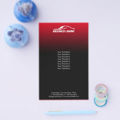 Auto im Detail Moderne Black & Red Automotive Flyer (Einzeln)