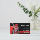 Auto im Detail Visitenkarte (Stehend Vorderseite)