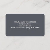 Auto im Detail Visitenkarte (Rückseite)