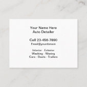 Auto im Detail Visitenkarte (Rückseite)