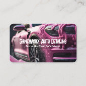 Auto im Detail Visitenkarte (Vorderseite)