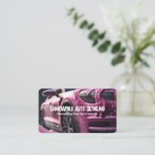 Auto im Detail Visitenkarte (Stehend Vorderseite)