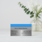 Auto im Detail Wasser senkt Visitenkarten Visitenkarte (Stehend Vorderseite)