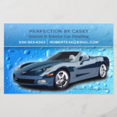 Auto im Detail Wassertropfen Flyer (Vorne)