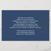 Auto im Detail Wassertropfen Flyer (Hinten)