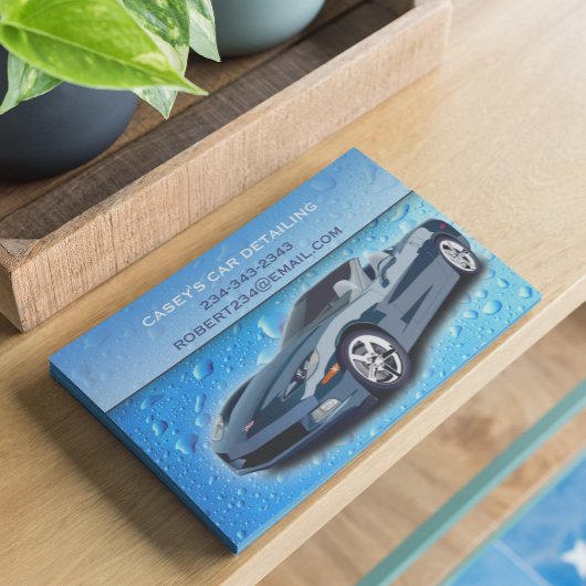 Auto im Detail Wassertropfen Flyer