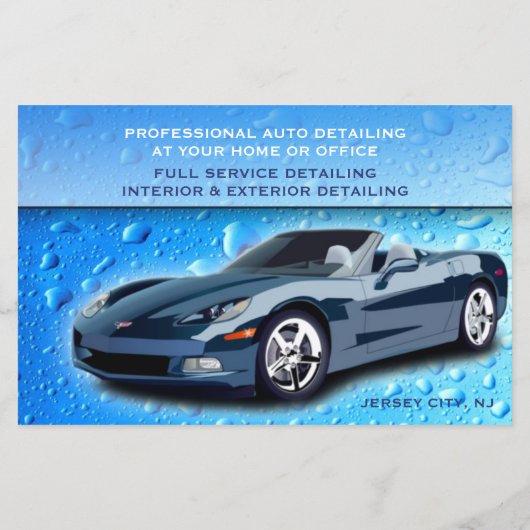 Auto im Detail Wassertropfen Flyer (Hinten)