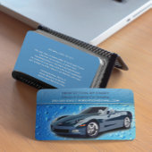 Auto im Detail Wassertropfen-Visitenkarte Visitenkarte