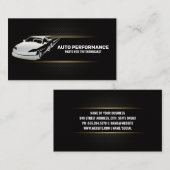 Auto in Bewegung | Kohlenstofffaser Visitenkarte (Vorne/Hinten)