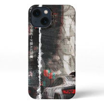 Auto in Tokio City iPhone 13 Slim Fit Case, Glossy