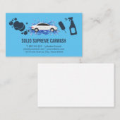 Auto in Wasser | Reinigungsmittel Visitenkarte (Vorne/Hinten)