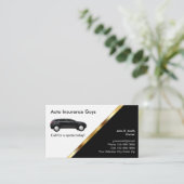 Auto Insurance Business Cards Visitenkarte (Stehend Vorderseite)