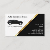 Auto Insurance Business Cards Visitenkarte (Vorderseite)