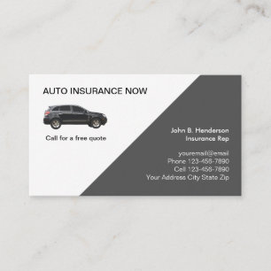 Auto Insurance Business Cards Visitenkarte