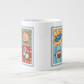 Auto, Jersey, Fußball und Trommelkit Jumbo-Tasse (Vorderseite)