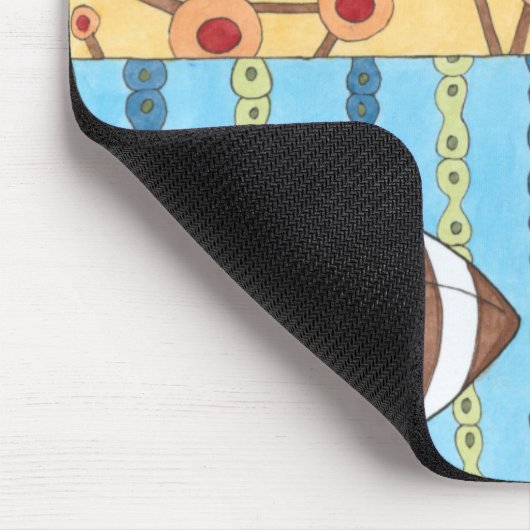 Auto, Jersey, Fußball und Trommelkit Mousepad (Ecke)